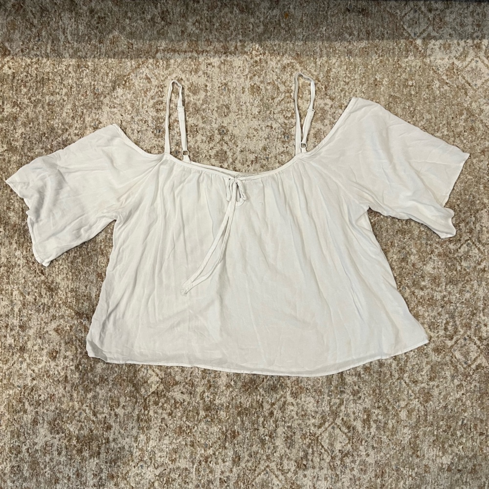 Forever 21 Plus White Blouse